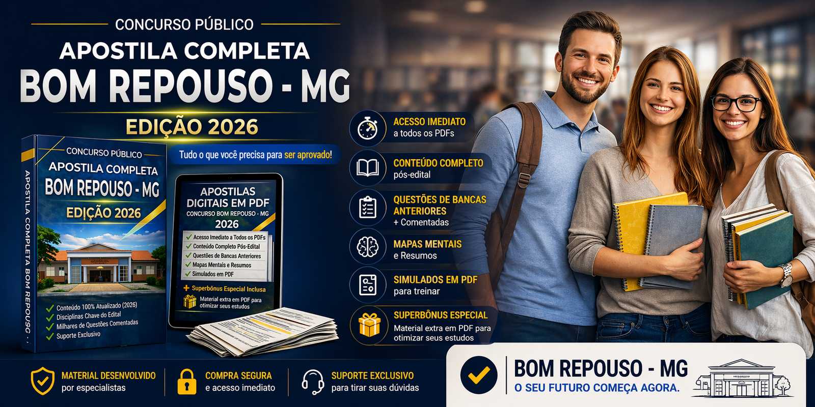 Apostila Para o Concurso de Bom Repouso - MG - 2026 – Dentista